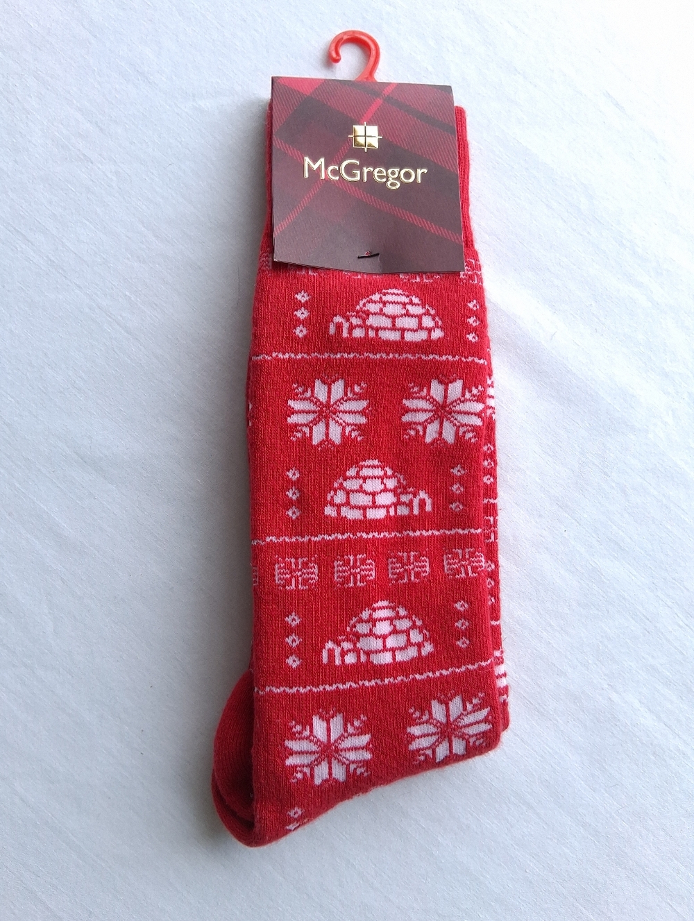 McGregor Socks Winter Christmas Holidays Snowflake and igloo Pattern